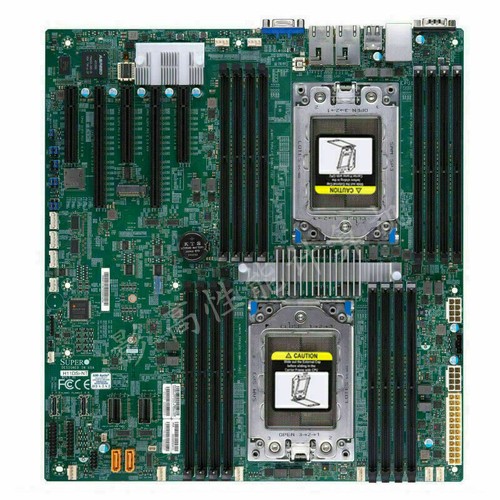 Supermicro H11DSi Motherboard + 2x AMD EPYC 7402 24 Cores CPU Up to 3.35GHz - Photo 2/6