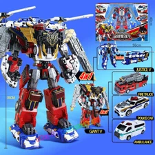 TOBOT V Gigant Saver 4 stage Emergency Combination Giant Justice Transform Robot