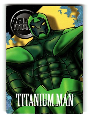 1996 Fleer Marvel Vision Embossed Trading Card  Titanium Man #93