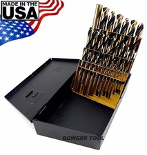 Norseman 29pc HI-Molybdenum M7 Drill Bit Set w Index 1/16-1/2 MADE IN USA SPM-29