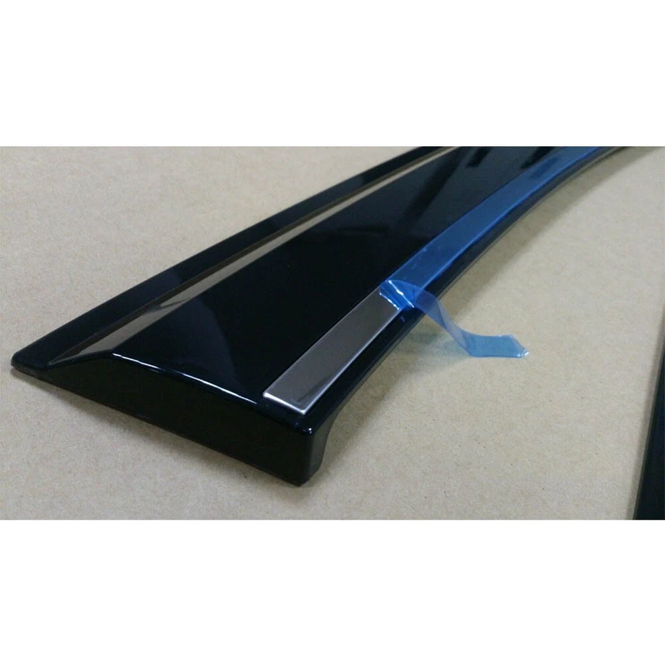 For Hyundai MD Elantra Avante Window Visor Vent Sun Shade Rain Guard With Chrome Foto 4 de 4