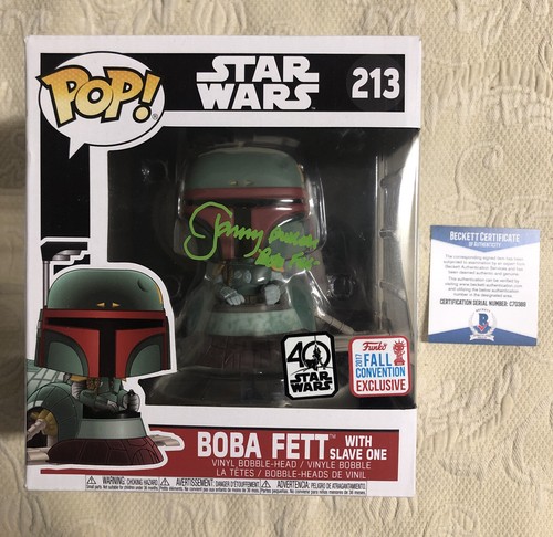 Jeremy Bulloch Signed Autographed Boba Fett Slave One Funko Pop BECKETT COA 3 Jeremy Bulloch Signed Autographed Boba Fett Slave One Funko Pop BECKETT COA 3 | Funko Pop | 2 Jeremy Bulloch Signed Autographed Boba Fett Slave One Funko Pop BECKETT COA 3 | Funko Pop