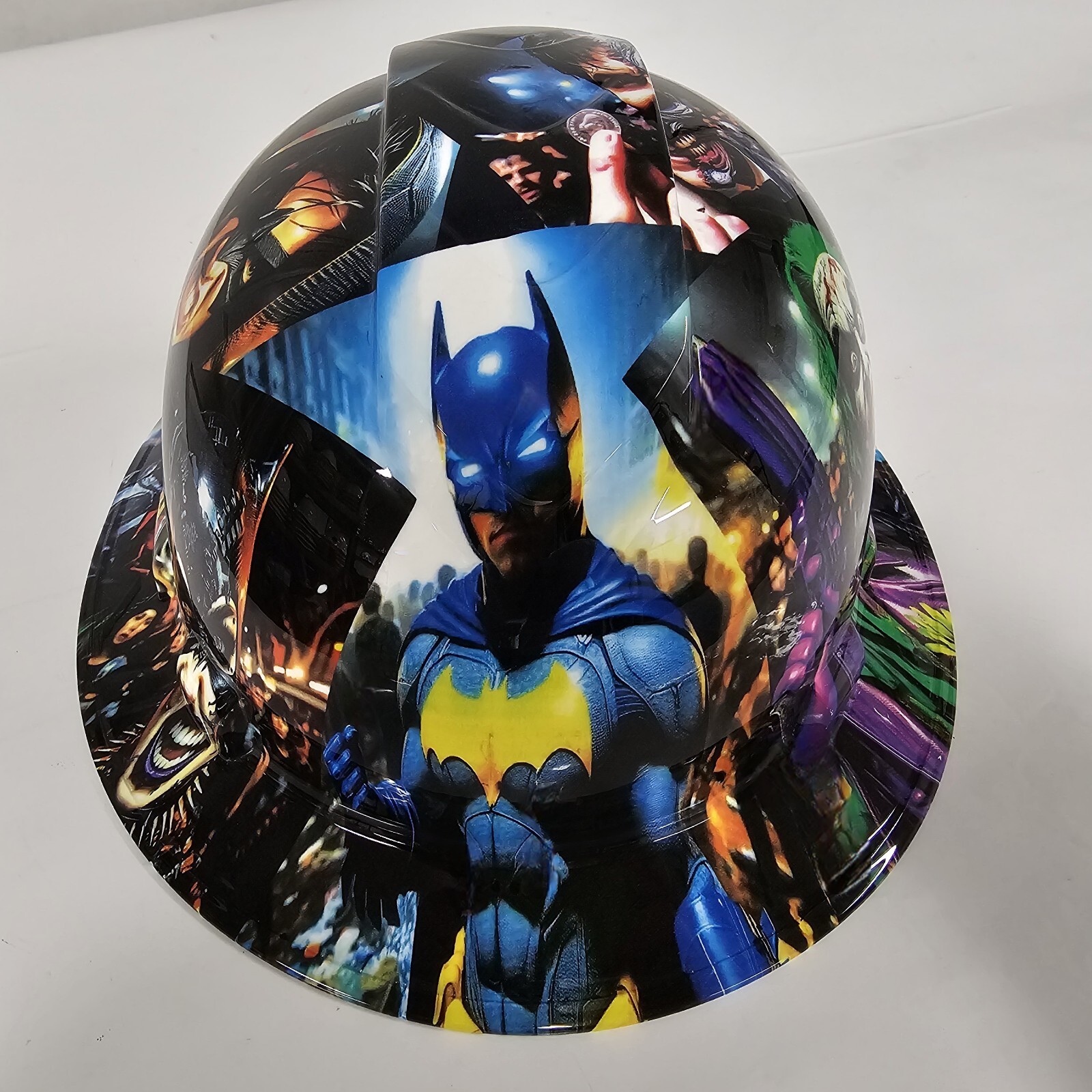 full brim hard hat custom hydro dipped IN ULTIMATE BATMAN
