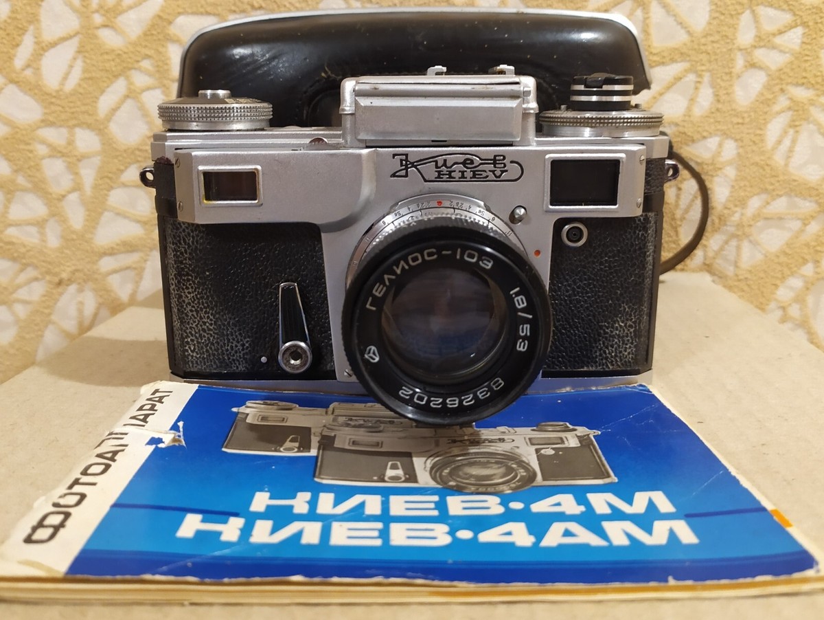 キエフ Kiev 4m レンジファインダー フィルムカメラ Helios 103 USSR Camera Kiev 4M Lens Helios 103 f1.8/53mm Soviet
