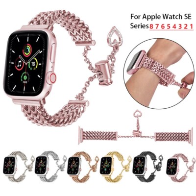 Lady Bling Watch Band Metall für Apple Watch Serie 11 10 9 8 7 6 5 4 3 2 SE 49mm