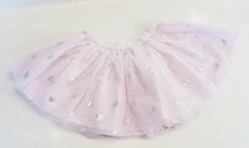 Carter's Pink Tutu 24 Months 2T Ruffles Lined Tulle Silver Bow Design Cute