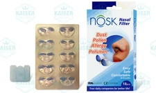 10 x Nosk Anti Allergy Dust Nose Filter - Invisible Nasal Filter & Retainer Case