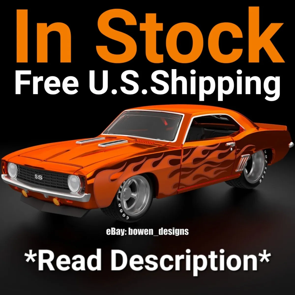 Mattel Creation RLC Exclusive Hot Wheels 69 Chevy Camaro SS sELECTION Car  Orange