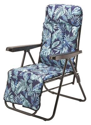 Sedia Sdraio Imbottita PieghevoleGiardino Mare braccioli con o