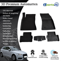Automatten FußMatten Premium TPE FüR Audi A3 8V 2013-2020 5Tlg. Matten Schwarz