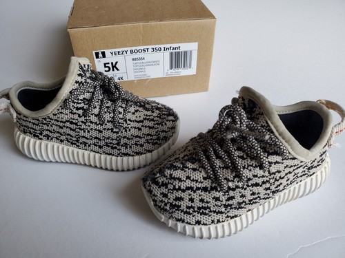 adidas Yeezy 350 Boost Infant 5K Turtle Dove BB5354 - Picture 3 of 12
