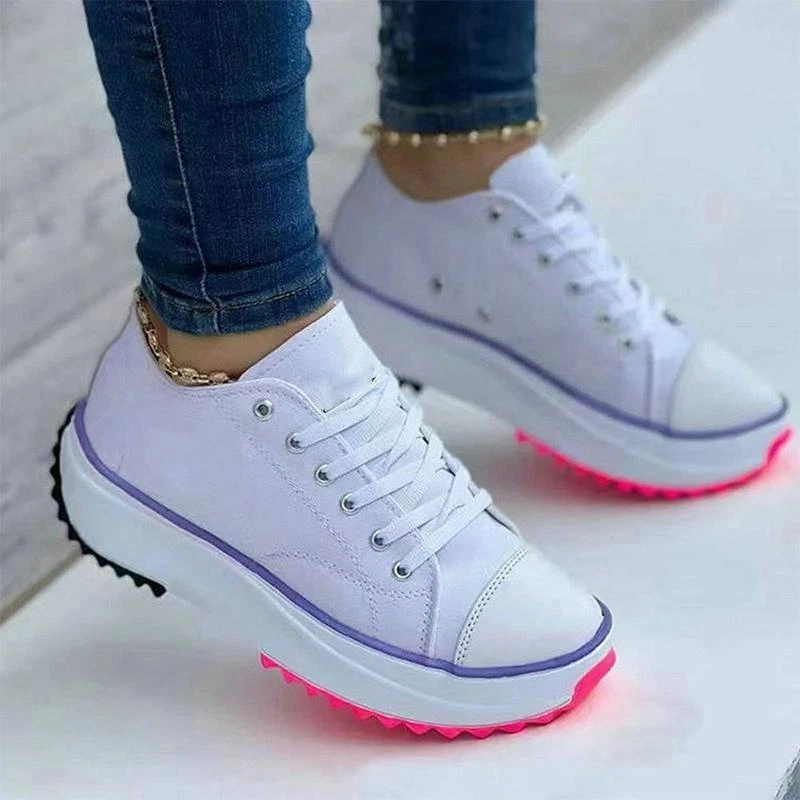 WHITE LEATHER HI-TOP SNEAKERS