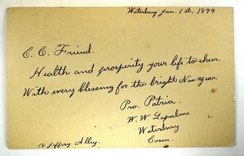 US POSTAL CARD SCOTT #UX10 TYPE II USED WATERBURY CANCEL, 1891 - Picture 2 of 2