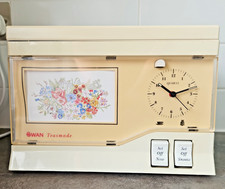 Swan Compact Teasmade Alarm Clock Type D01  1990 Coffee too! Very Good Condition