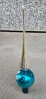 Vintage Shiny Brite Aqua Blue Silver Mercury Glass 10.5” Christmas Tree Topper  — photo 6