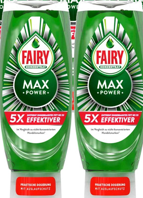 Fairy Handspülmittel Max Power Original mit starker Fettlösung 2 x 545ml NEU OVP