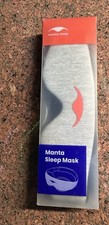 Manta Sleep Mask, 100 Blackout, Super Soft, Zero Eye Pressure. Gray. Only mask