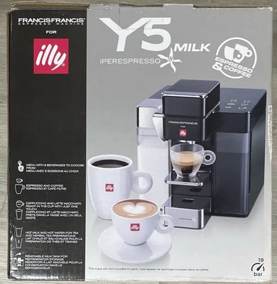 Illy Y5 Iperespresso Francis Francis Capsule Espresso & Coffee Machine Black