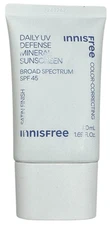 Innisfree Daily UV Defense Mineral Sunscreen SPF 45, 1.69 oz , Exp 11/26