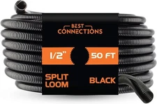 Split Wire Loom Flex-Guard Convoluted 100ft Tubing for Electrical Wires