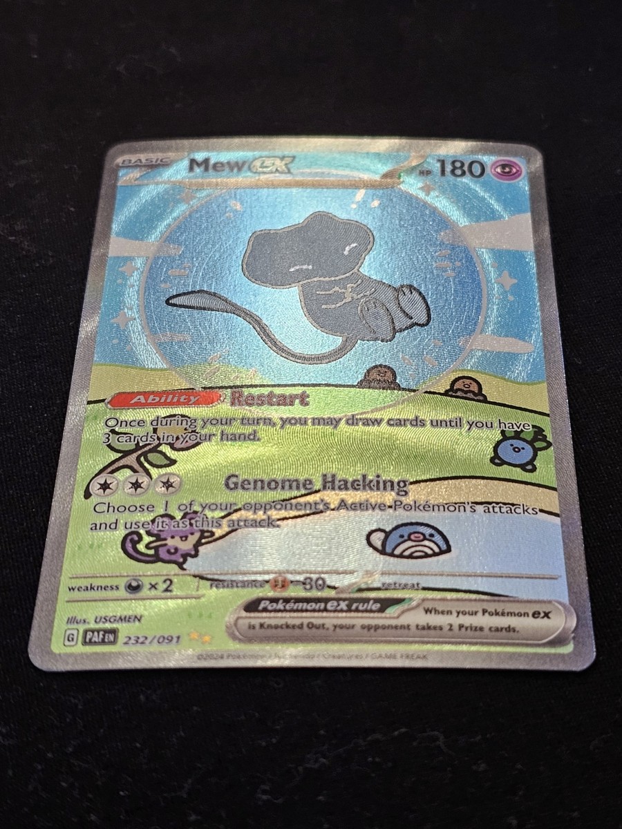Mew ex 2024 Pokemon SV: Paldean Fates #232 SIR | eBay