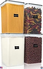 Vtopmart Extra Large Airtight Food Storage Containers Set of 4, 5.9qt, BPA-Free