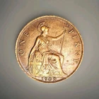 1902 Edward VII Penny — photo from another recent sale