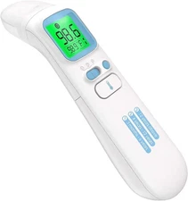 Touchless Thermometer for Adults,Forehead and Ear LCD Display Thermomet
