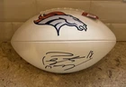 Peyton Manning Signed Auto White Pannel Football With 5 Star COA Denver Broncos