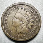 1862  INDIAN CENT  GOOD  #2437