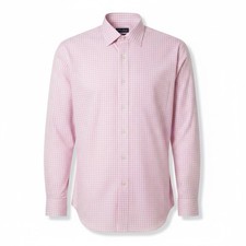 Brooks Brothers Madison Fit Non-Iron Supima Pink Check Shirt 16 1/2-33