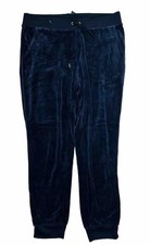 VTG Y2K Juicy Couture Womens Large Script Spell Out Velour Joggers Jogger Pants