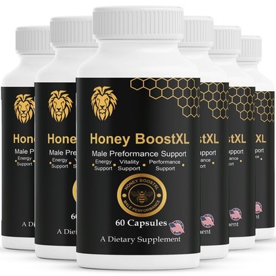 (6 Pack) Honey Boost XL Capsules, HoneyBoost XL Performance Pills