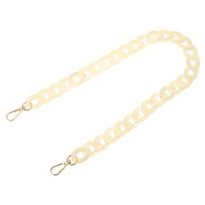 24 Inch Acrylic Chain Purse Strap Replacement Luxury Handbag Strap, Yellow White