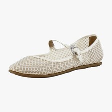 Aerosoles Peggy Womens Flats Crystal/Eggnog Mesh Fabric