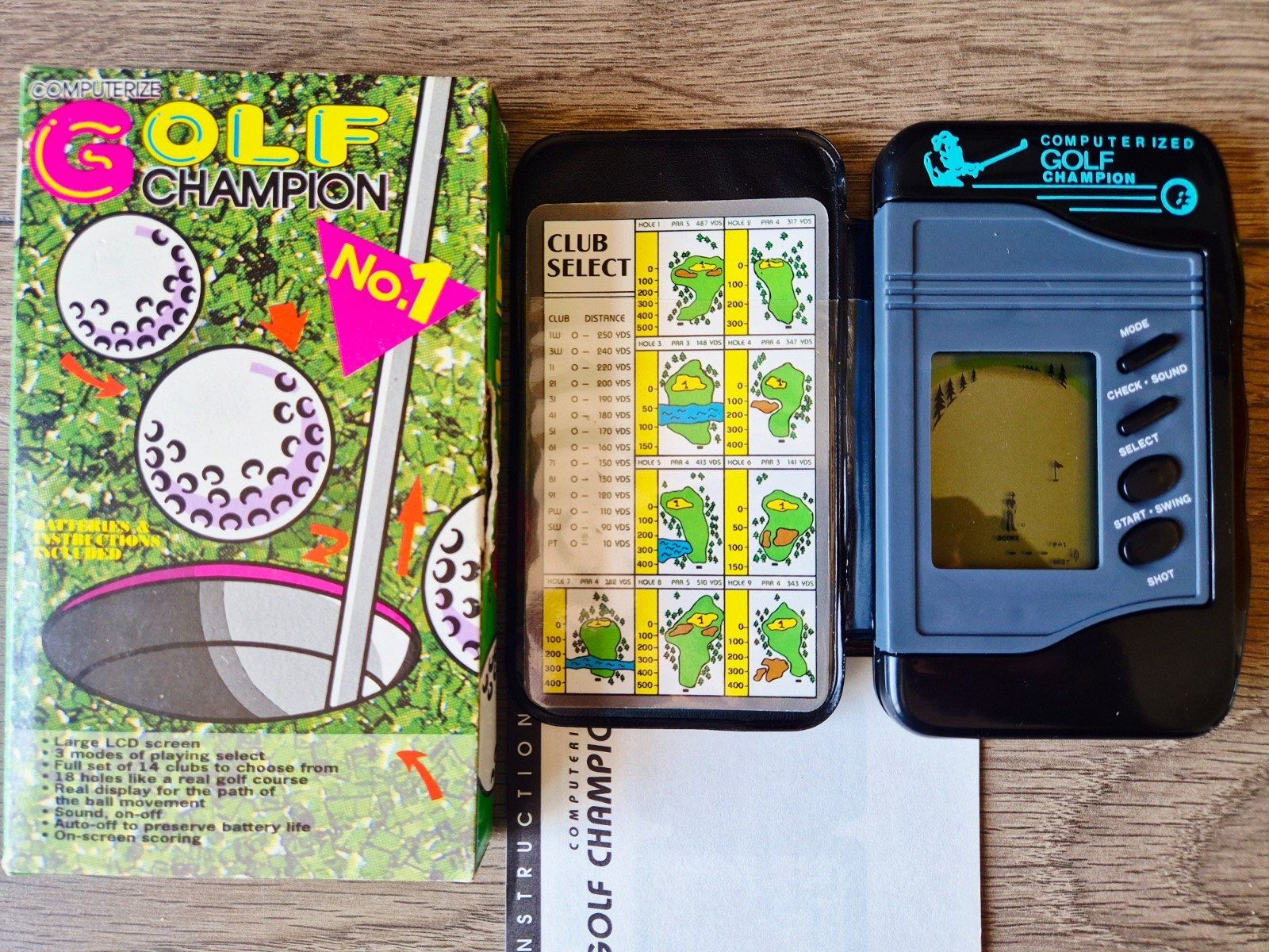 Golf Champion Master LCD Game Handheld Electronic Golf Boxed Working