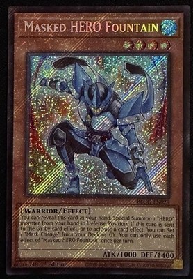Masked Hero Fountain BLGG-EN029 Battle Of Legends :Glorious Gallery Secret Rare 