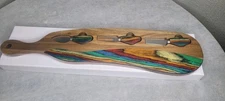 American Native Rainbow Series Cheese Board Set With Knives