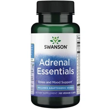 Swanson Adrenal Essentials 60 Veggie Capsules