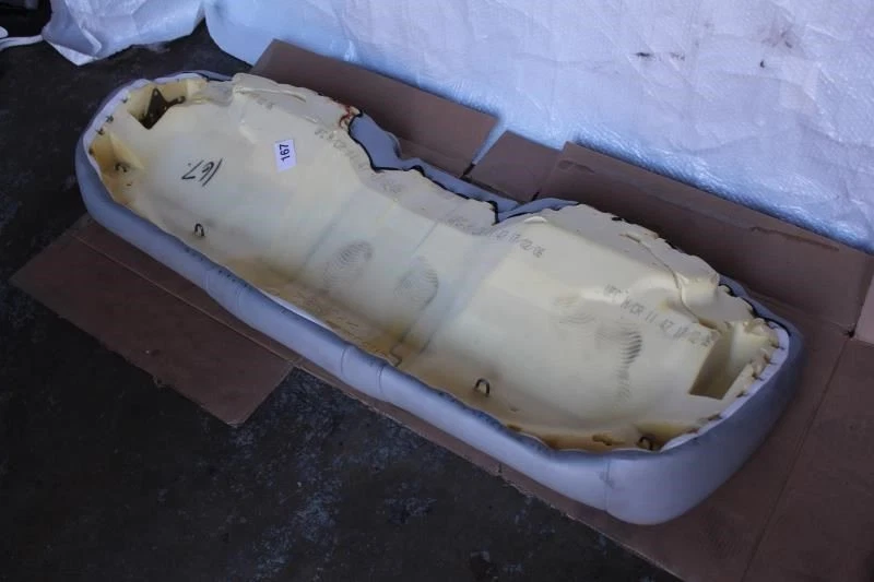 2004 2005 2006 2007 JAGUAR XJ8L REAR SEAT BOTTOM CUSHION DOVE GRAY LHJ - Image 3 of 4