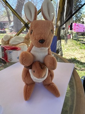 Ty Beanie Baby 1996 Pouch Kangaroo 1995 Twigs The Giraffe 