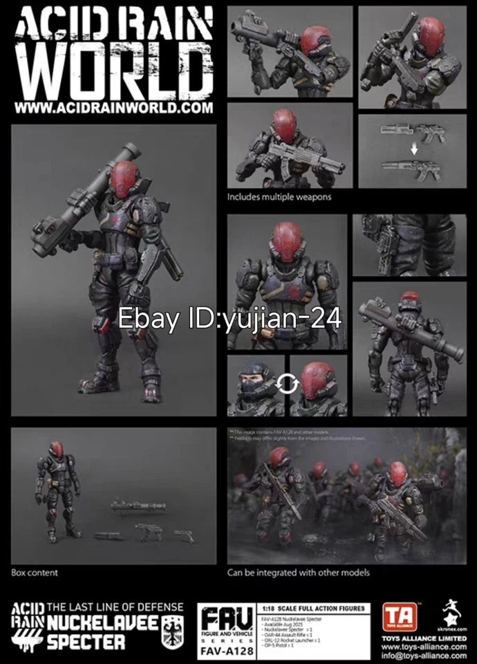 Figura de acción móvil 1/18 Acid Rain WORLD FAV-A128 Nuckelavee Specter en stock Foto 2 de 4