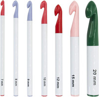 HäKelnadel Set 7 StüCk Bunte HäKelnadeln Ergonomische Comfort Grip HäKeln Strick