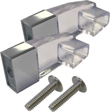 Universal Shower Door Acrylic Towel Bar Brackets 2 Pcs 