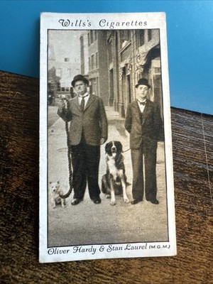 1931 W.D. & H.O. WILLS CINEMA STARS-3RD SERIES #7 LAUREL & HARDY (a)