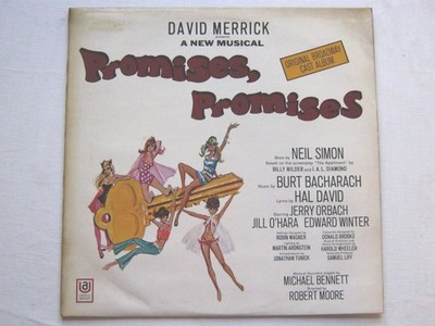 Promises Promises LP United Artists UAS29011 EX/EX 1969 sleeve has small writ...