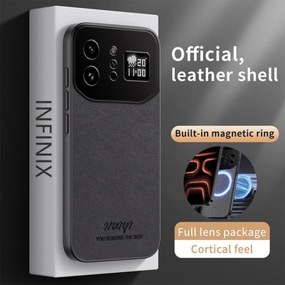 For Infinix Note 60 Ultra, Phone Case Shockproof Retro Leather Soft TPU Cover