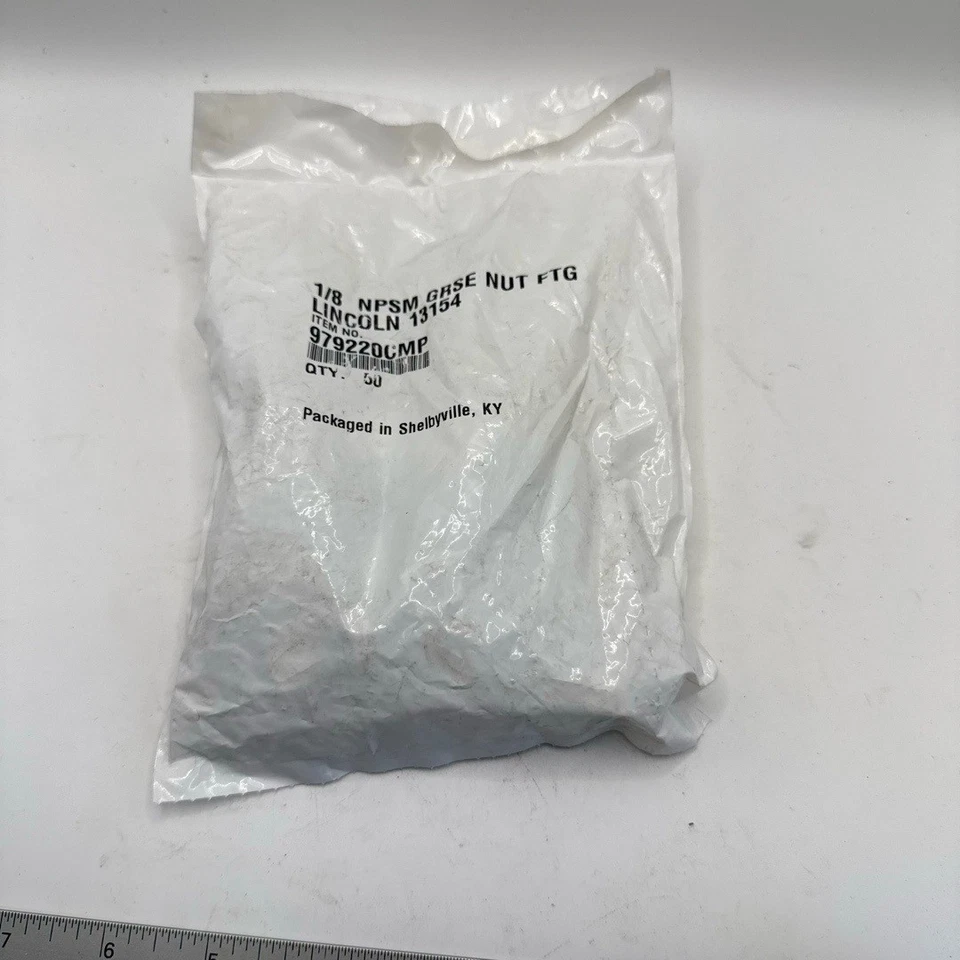 LINCOLN 90 Degree Elbow Grease Nut Fitting 1/8 NPSM 13154 Threaded QTY 50 - Image 2 of 4