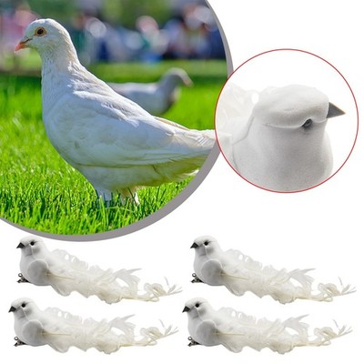 K��nstlicher Vogel Taufen Tragbar 4PCS Dekorativ Liebhaber Friedenstauben
