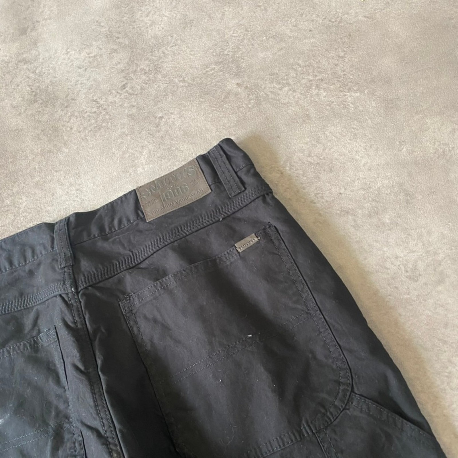 Snickers Workwear Trousers Mens 34" Relaxed Fit Fleece Lined Pants, Black image 7